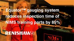 Equator™ gauging system reduces inspection time of NIMS metalworking training parts by 85%
